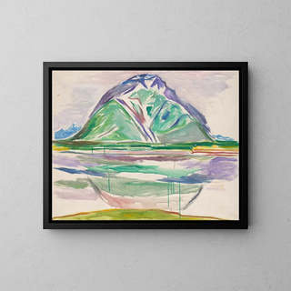 Bergen - Edvard Munch — ingelijst kunstwerk aan de muur
