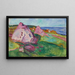 Roode rotsen in Åsgårdstrand - Edvard Munch — ingelijst kunstwerk aan de muur