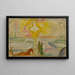 Zonsopgang in de haven - Edvard Munch — ingelijst kunstwerk aan de muur