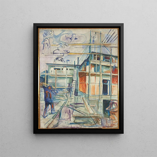Edvard Munch - The Building Of The Winter Studio.webp