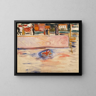 L'Enfant noyé - Edvard Munch — ingelijst kunstwerk aan de muur