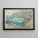 Dorp aan zee - Edvard Munch — ingelijst kunstwerk aan de muur
