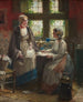 La lettre - Edward Antoon Portielje — weergave van het kunstwerk