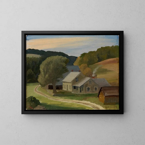 Landscape Painting - Edward Bruce — framed artwork on a wall