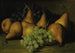 Natuurstudie met druiven en gele peren - Edward Chalmers Leavitt — weergave van het kunstwerk