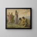 De Israëlieten die manna verzamelen - Edward Clifford — ingelijst kunstwerk aan de muur