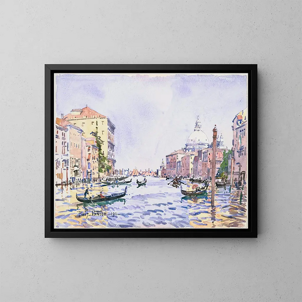 Après-midi vénitien sur le Grand Canal - Edward Darley Boit — framed artwork on a wall
