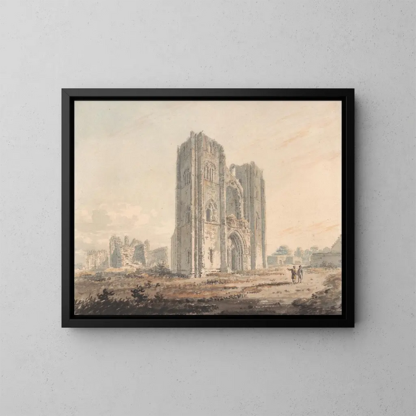 Cathedral of Elgin, Moray - Edward Dayes — framed artwork on a wall