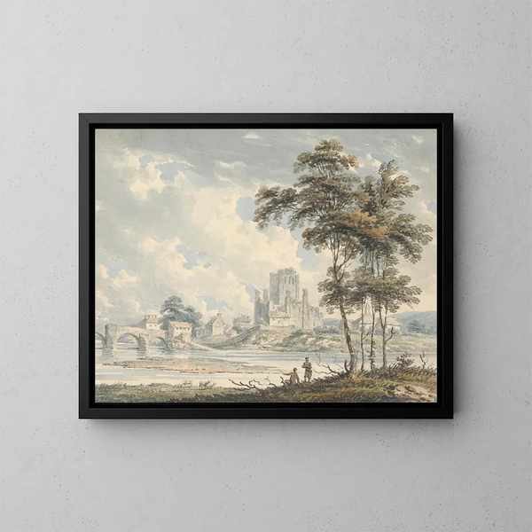 Abbey of Kelso, Roxburghshire - Edward Dayes — framed artwork on a wall