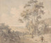 De Melkmeid en de Hond in een Landschap - Edward Dayes — weergave van het kunstwerk