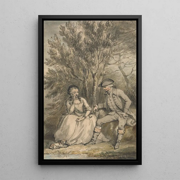 Edward Edwards - Illustration to A Sentimental Journey Episode Maria and her Dog Sylvia.webp