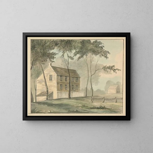 Country House - Edward Francis Burney — framed artwork on a wall