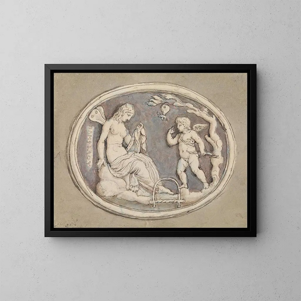 Pamphilie - Edward Francis Burney — framed artwork on a wall