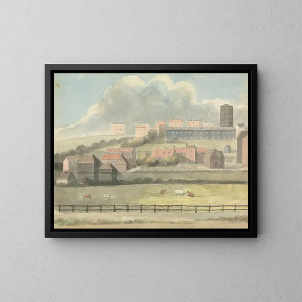 View in Margate - Edward Francis Burney — framed artwork on a wall