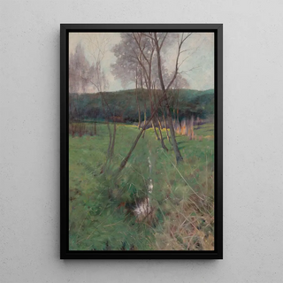 Edward Frederick Ertz - Trees along a Creek.webp