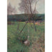 Reproductie van het schilderij van een boomgaard langs een beek - Edward Frederick Ertz