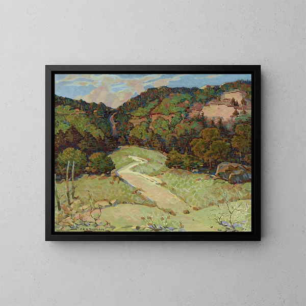 Sentier abandonné - Edward G. Eisenlohr — framed artwork on a wall