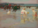 Strandscène of Zondag aan het strand - Edward Henry Potthast — weergave van het kunstwerk