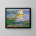 Bateau aan de kade - Edward Henry Potthast — ingelijst kunstwerk aan de muur