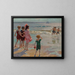 Kinderen aan de rand van de zee - Edward Henry Potthast — ingelijst kunstwerk aan de muur