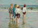 Zomerdag in Brighton Beach - Edward Henry Potthast — weergave van het kunstwerk