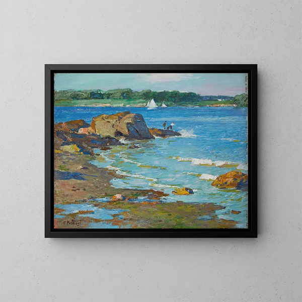L'Entrée - Edward Henry Potthast — framed artwork on a wall