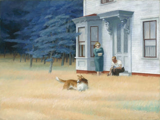Avond in Cape Cod - Edward Hopper — weergave van het kunstwerk