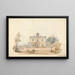 Ontwerp voor een Athenees villa - Edward Jones — ingelijst kunstwerk aan de muur