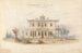 Ontwerp voor een Athenees villa Zijaanzicht - Edward Jones — weergave van het kunstwerk