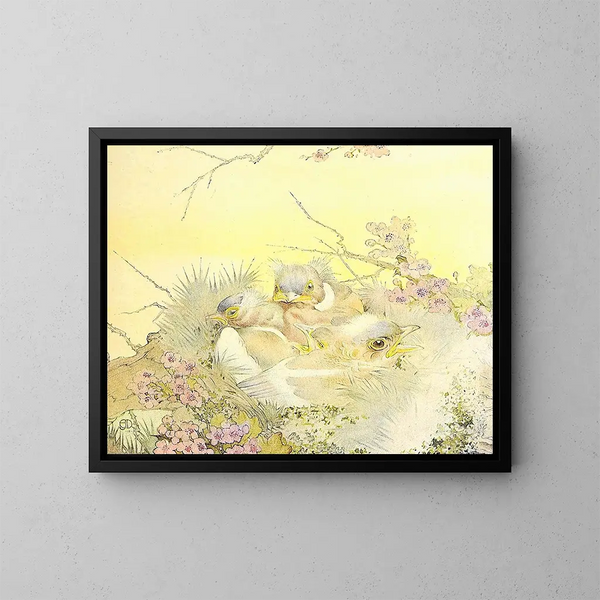 The Tree Sparrow - Edward Julius Detmold — framed artwork on a wall