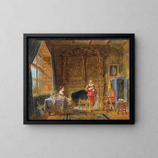Interior Painting - Edward Lamson Henry — framed artwork on a wall