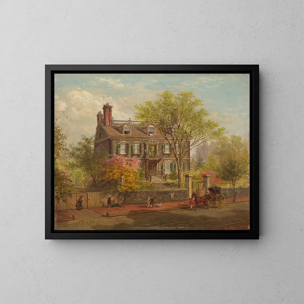 The John Hancock House - Edward Lamson Henry — framed artwork on a wall