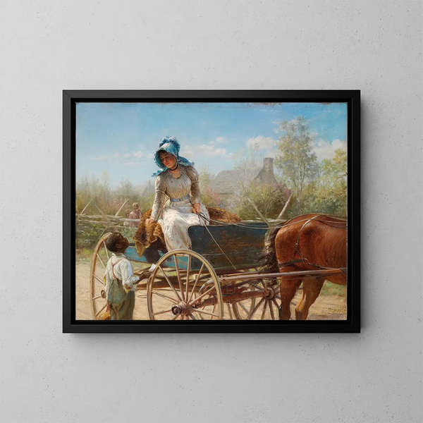 The Message - Edward Lamson Henry — framed artwork on a wall