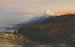 Vue du mont Athos et du monastère Pantokrator, Grèce - Edward Lear — weergave van het kunstwerk
