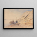 Abou Simbel 11u30 op 8 februari 1867 374 - Edward Lear — ingelijst kunstwerk aan de muur