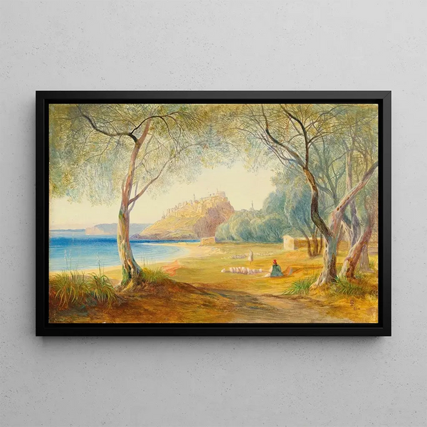 Monastir, Albanië - Edward Lear — ingelijst kunstwerk aan de muur