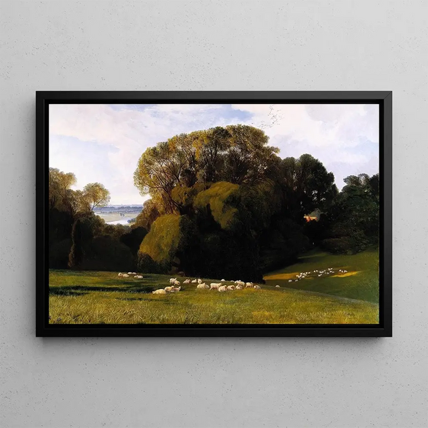 Nuneham - Edward Lear — framed artwork on a wall