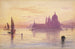 Santa Maria della Salute, Venise bij zonsondergang - Edward Lear — weergave van het kunstwerk