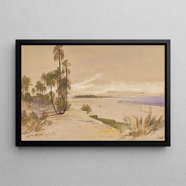 Wadi Halfa Sudan - Edward Lear — framed artwork on a wall