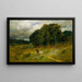 Naderende storm - Edward Mitchell Bannister — ingelijst kunstwerk aan de muur