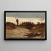 Vissersschilderij aan de waterkant - Edward Mitchell Bannister — ingelijst kunstwerk aan de muur