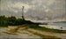 Landschap nabij Newport R.I. - Edward Mitchell Bannister — weergave van het kunstwerk