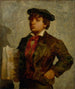 Jongen met kranten - Edward Mitchell Bannister — weergave van het kunstwerk