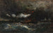 Storm bij Brenton Light - Edward Mitchell Bannister — weergave van het kunstwerk