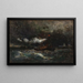 Storm bij Brenton Light - Edward Mitchell Bannister — ingelijst kunstwerk aan de muur