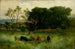Onbekend zonder titel vijf koeien op een weiland - Edward Mitchell Bannister — weergave van het kunstwerk