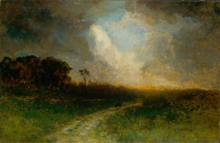 Edward Mitchell Bannister - Untitled landscape man on horse.webp