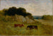 Landschap zonder titel met twee koeien - Edward Mitchell Bannister — weergave van het kunstwerk