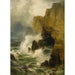 Reproduction of the painting Cliffs in a Storm - Edward Moran