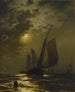Bateaux de pêche au clair de lune - Edward Moran — artwork view